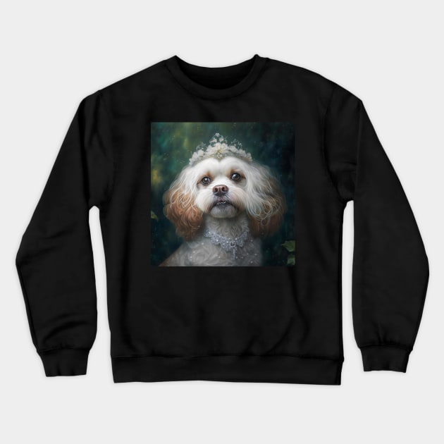 Shimmering Cavoodle Crewneck Sweatshirt by Enchanted Reverie